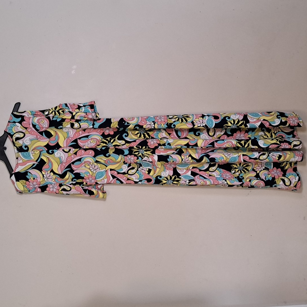 24seven Floral Cold Shoulder Flowy Casual Maxi Dress Large - Picture 10 of 10